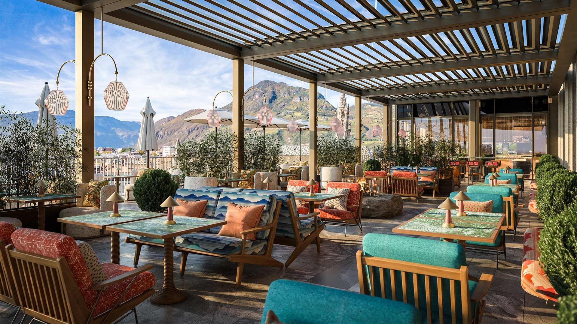 Terrace at Falkensteiner Hotel Bozen
