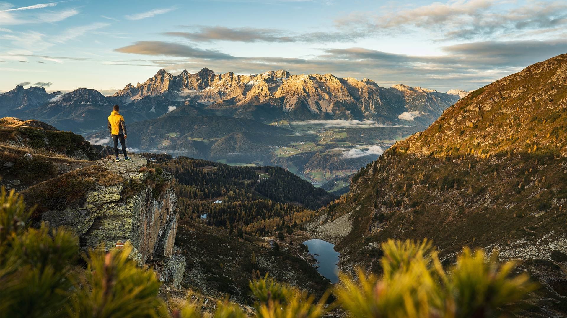 Landscape view of the mountains near the Falkensteiner Hotels & Residences
