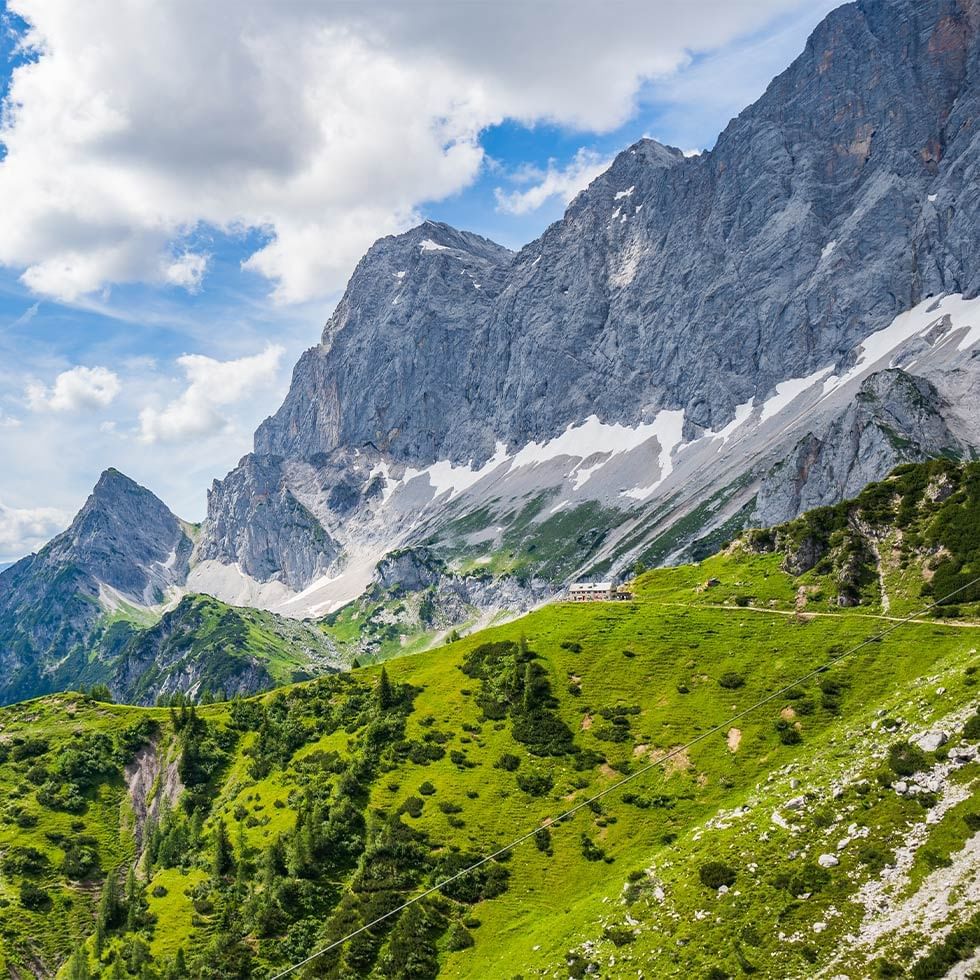 Landscape view of a range of mountains near Falkensteiner Hotels & Residences
